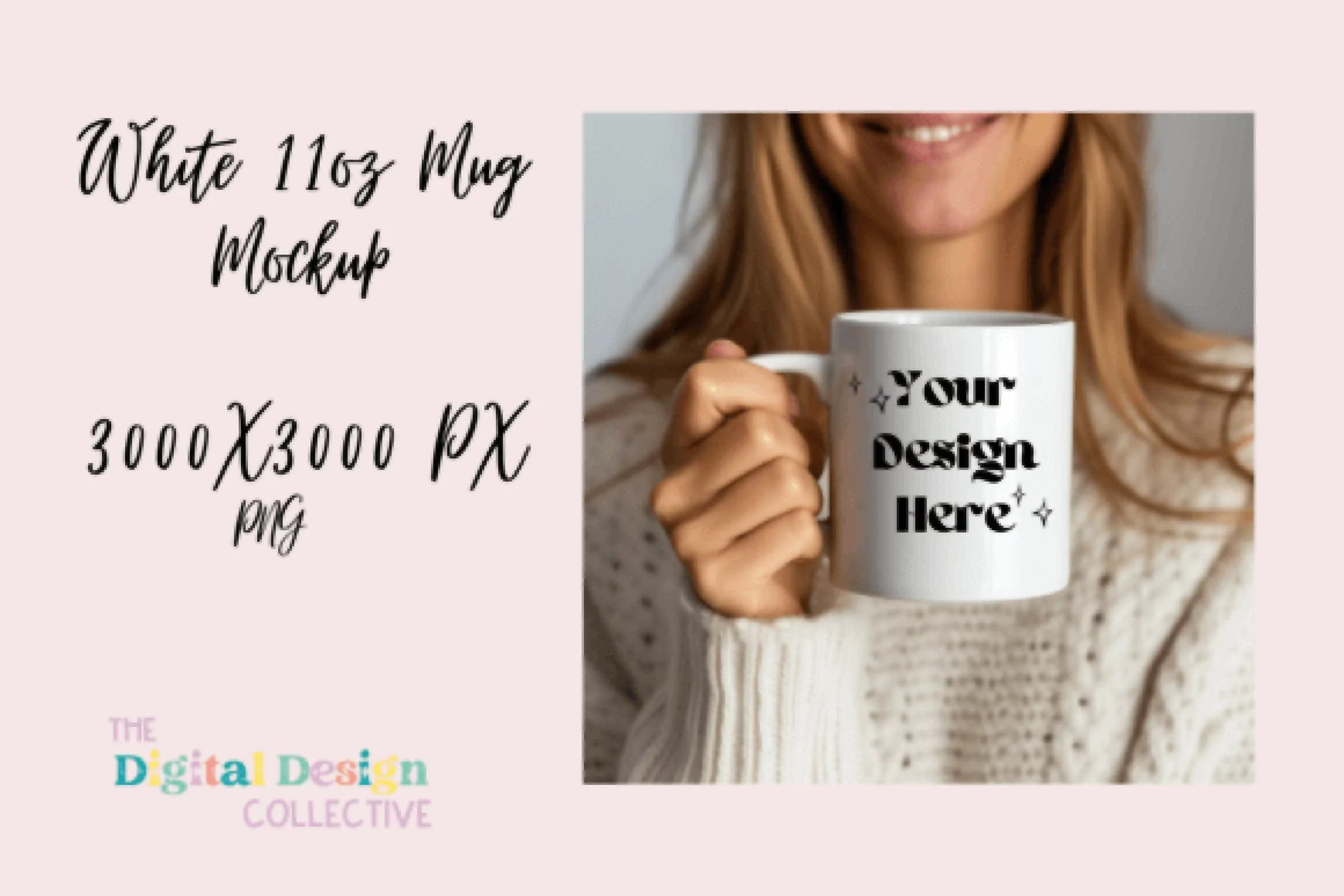 Cozy Sweater Coffee Mug Mockup - CraftNest - Digital Crafting and Art