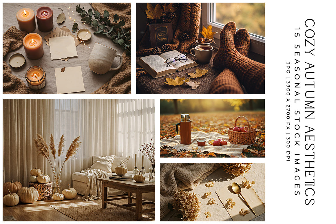 Cozy Autumn Aesthetics - Stock Images