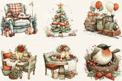 Cozy Christmas Clipart Bundle - CraftNest - Digital Crafting and Art