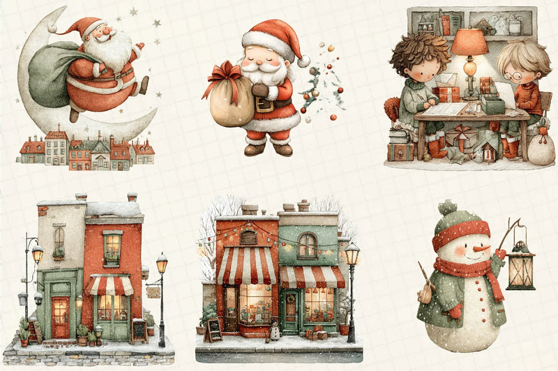 Cozy Christmas Clipart Bundle - CraftNest - Digital Crafting and Art