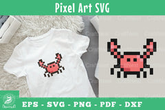 Crab Pixel Art Clipart Bundle - CraftNest - Digital Crafting and Art