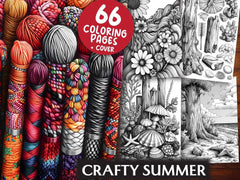 Crafty Summer Coloring Books - CraftNest - Digital Crafting and Art