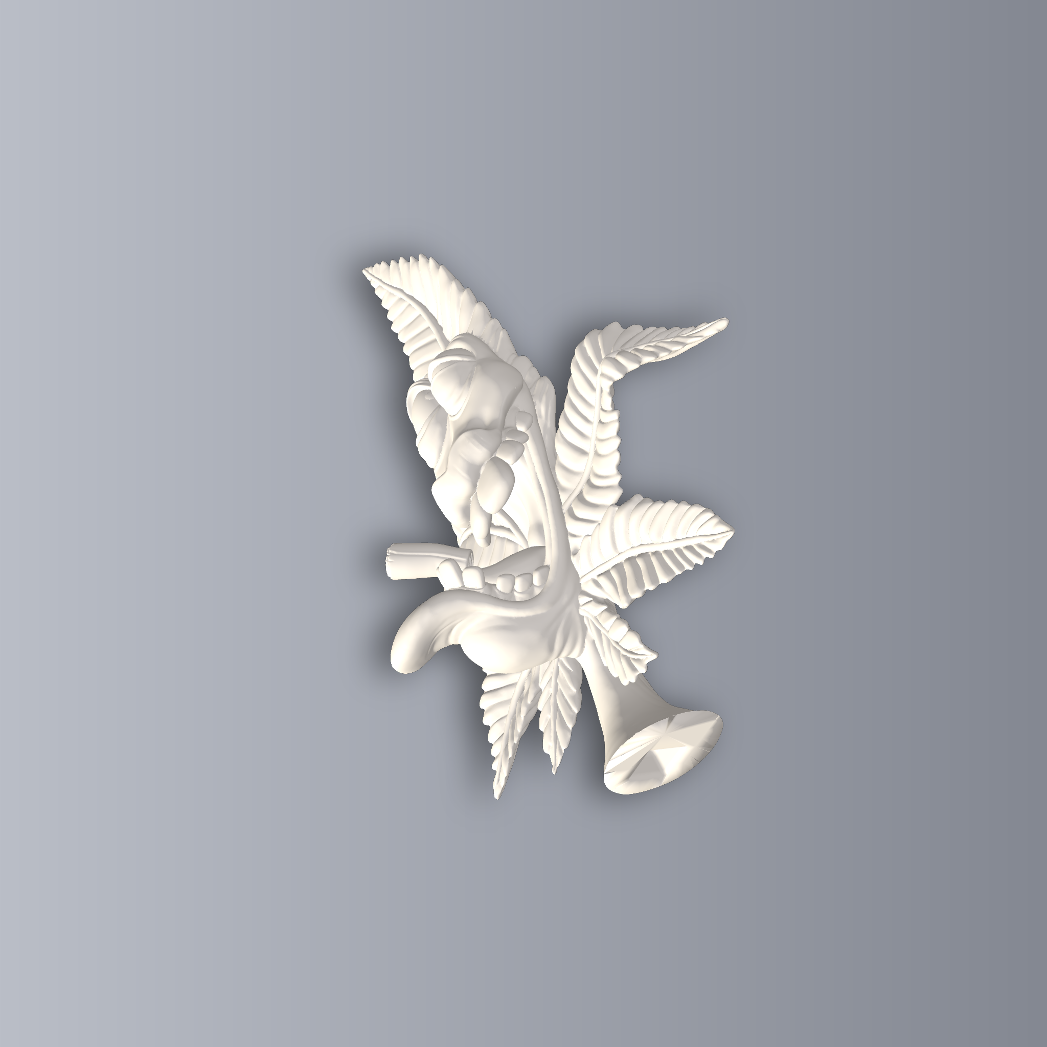 Crazy Weed Decor 3D Print STL File