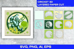 Cricket 3D Layered Cut SVG Bundle - CraftNest - Digital Crafting and Art