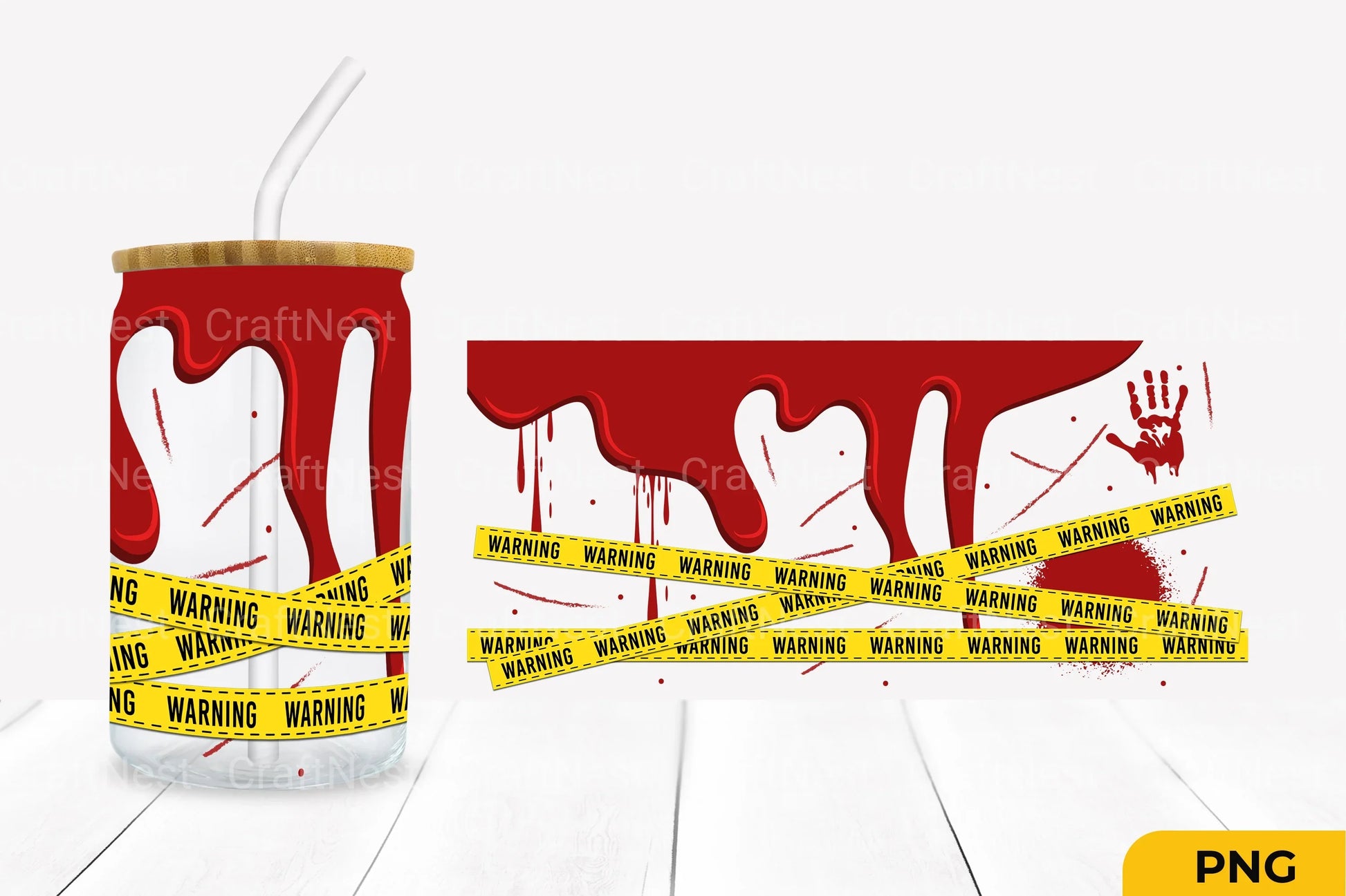 Crime Glass Beer Clipart Bundle - 16 Oz Design Collection - CraftNest - Digital Crafting and Art