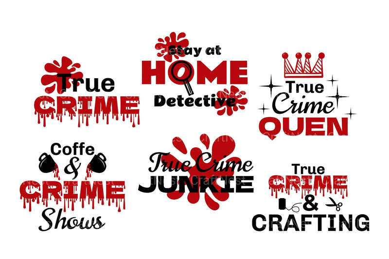 Crime Quote SVG Bundle - CraftNest - Digital Crafting and Art