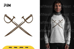 Crossing Sword Pirate SVG Bundle - CraftNest - Digital Crafting and Art