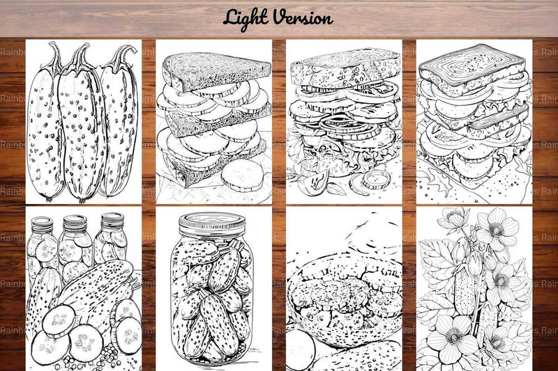 Cucumber Coloring Books - CraftNest - Digital Crafting and Art