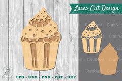 Cupcake Laser Cut Decoration Clipart Bundle - CraftNest - Digital Crafting and Art