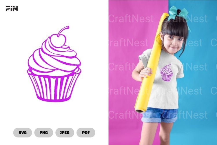 Cupcake Sweets Dessert Clipart Bundle - CraftNest - Digital Crafting and Art