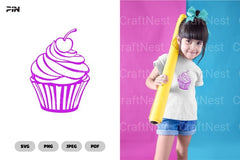 Cupcake Sweets Dessert Clipart Bundle - CraftNest - Digital Crafting and Art