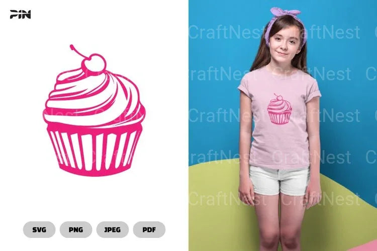 Cupcake Sweets Dessert SVG Bundle - CraftNest - Digital Crafting and Art