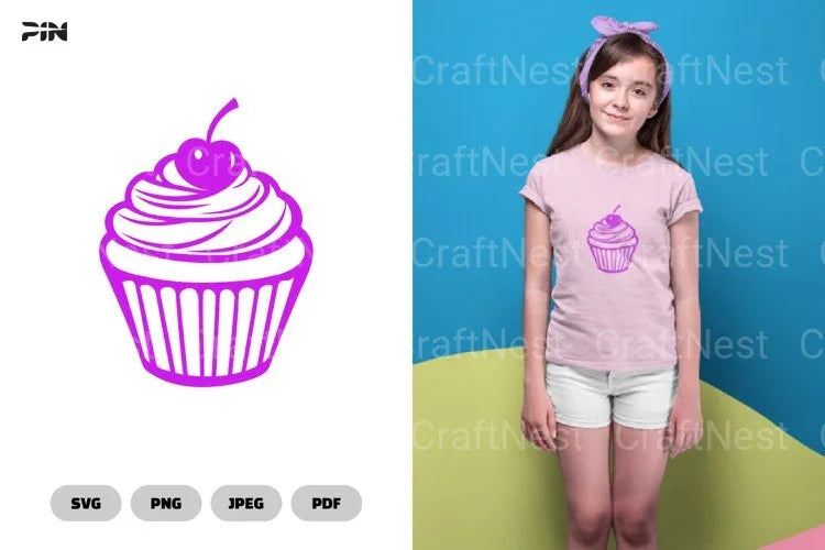 Cupcake Sweets Dessert SVG Bundle - CraftNest - Digital Crafting and Art