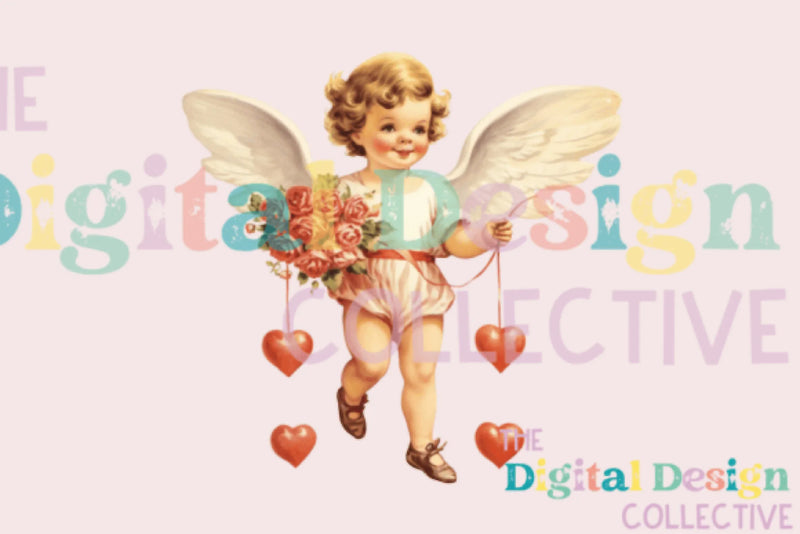 Cupid Vintage Valentine Clipart Bundle - CraftNest - Digital Crafting and Art