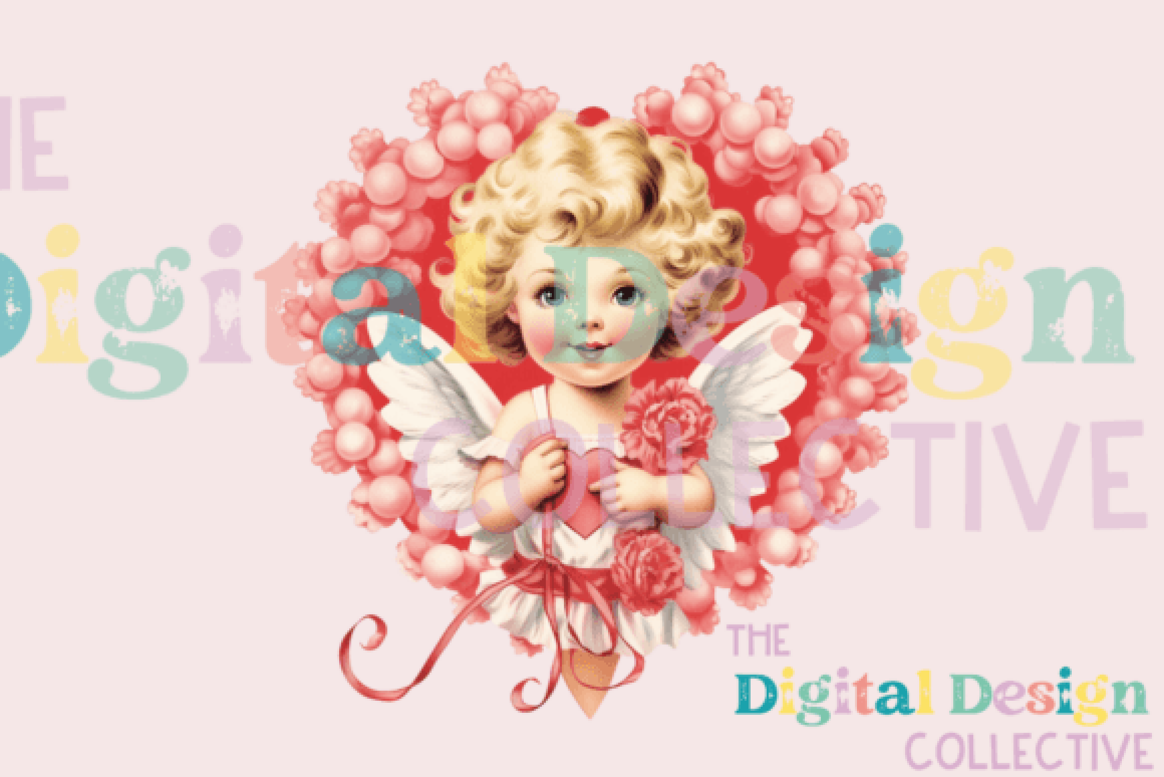 Cupid Vintage Valentine Clipart Bundle