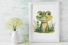 Cute Alligator Clipart Bundle - CraftNest - Digital Crafting and Art