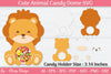 Cute Animals Candy Dome Holder SVG Bundle