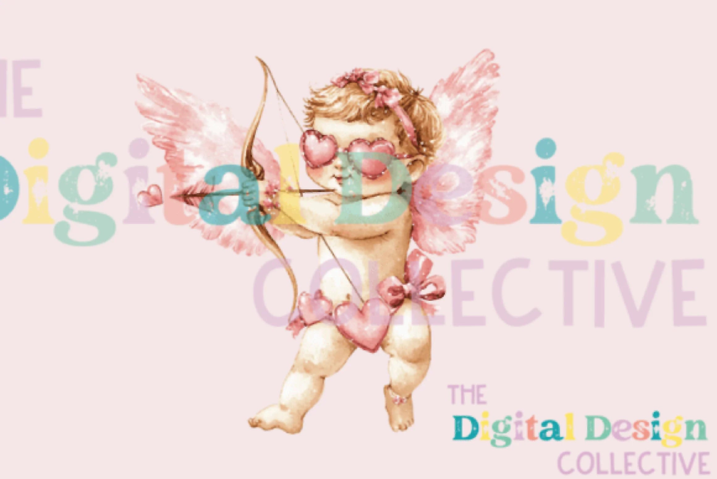 Vintage Cupid Valentine Card Design Bundle - CraftNest - Digital Crafting and Art