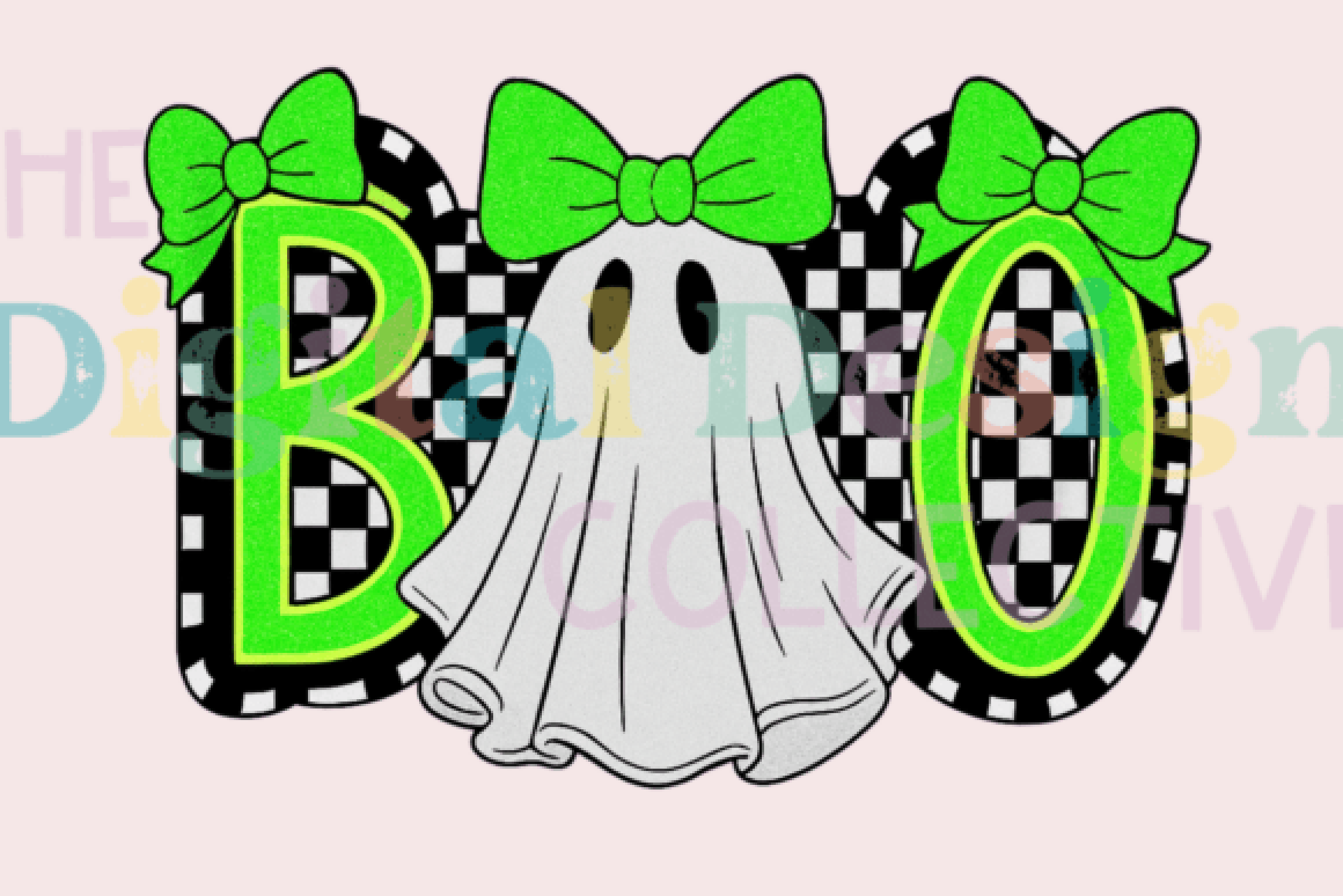 Cute Boo Ghost Coquette Halloween Clipart Bundle