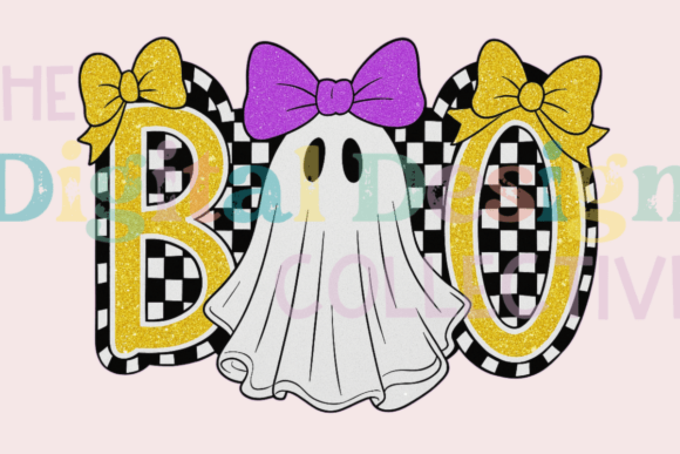 Cute Boo Ghost Coquette Halloween Clipart Bundle