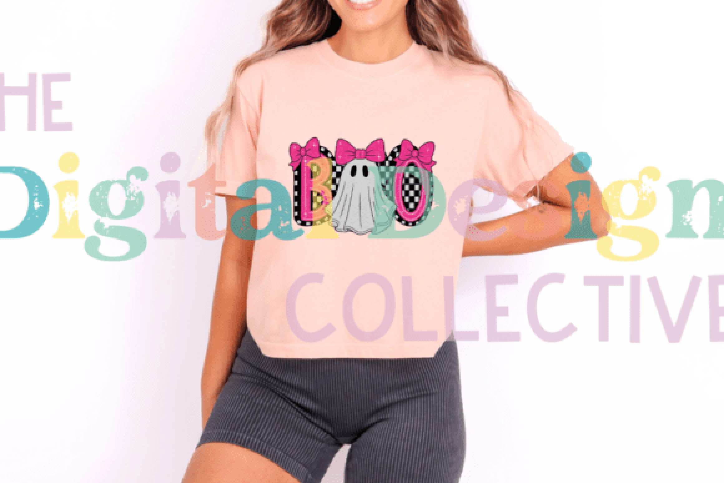 Cute Boo Ghost Coquette Halloween Clipart Bundle