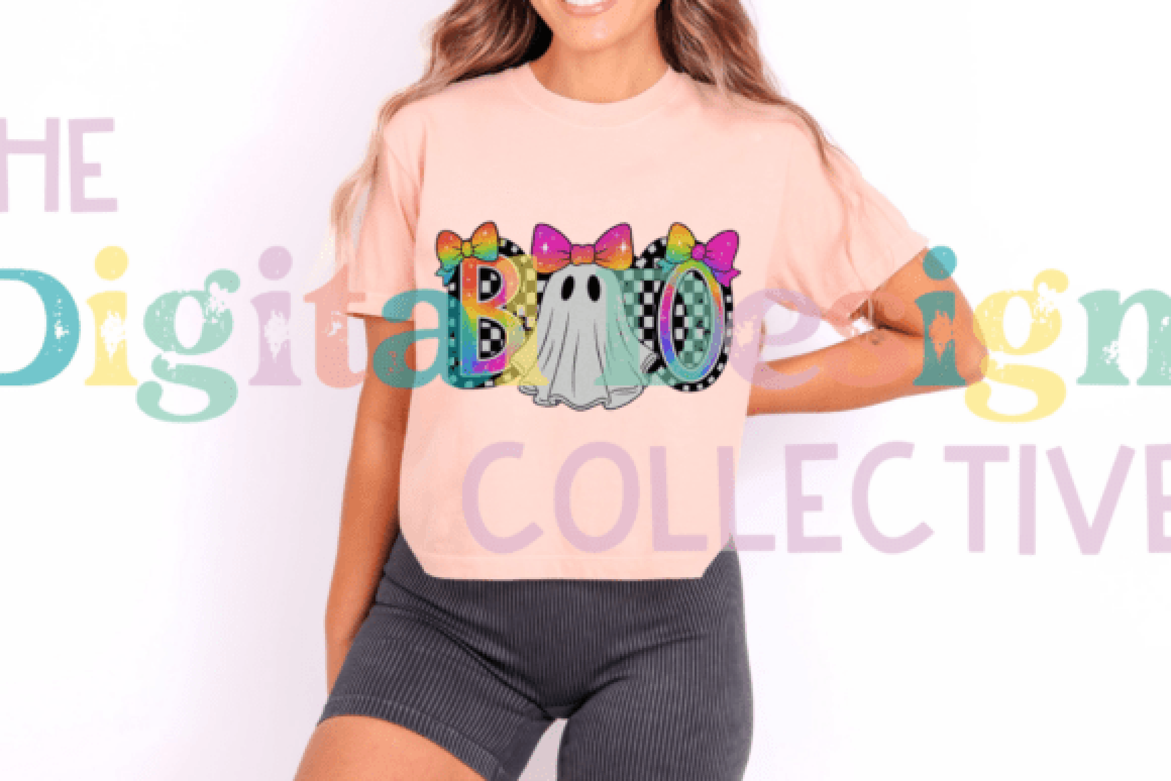 Cute Boo Ghost Coquette Halloween Clipart Bundle