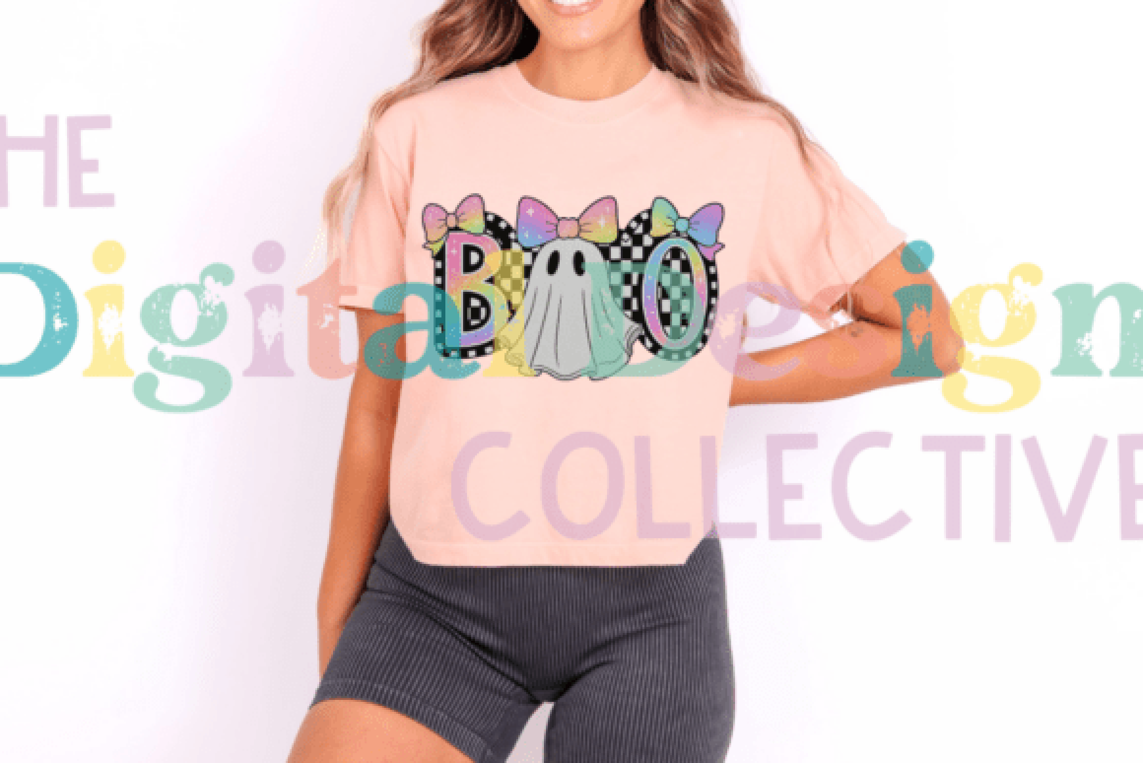 Cute Boo Ghost Coquette Halloween Clipart Bundle