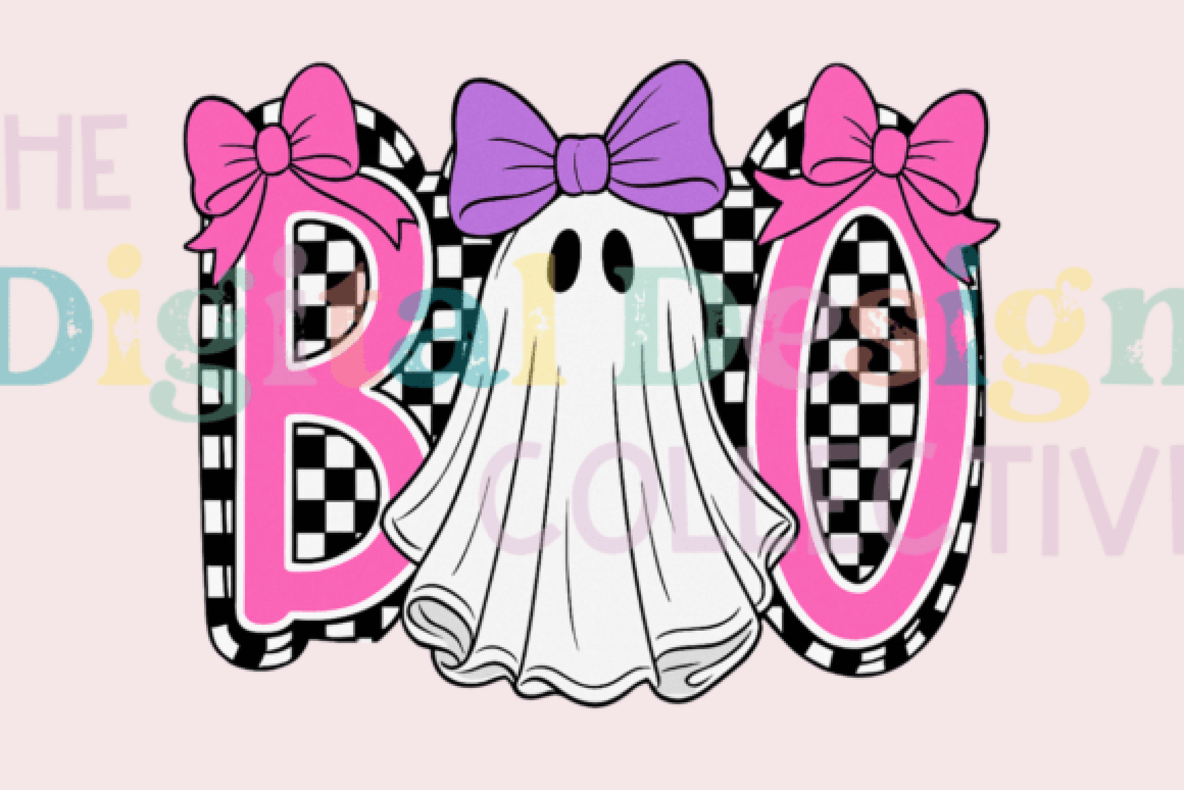 Cute Boo Ghost Coquette Halloween Clipart Bundle