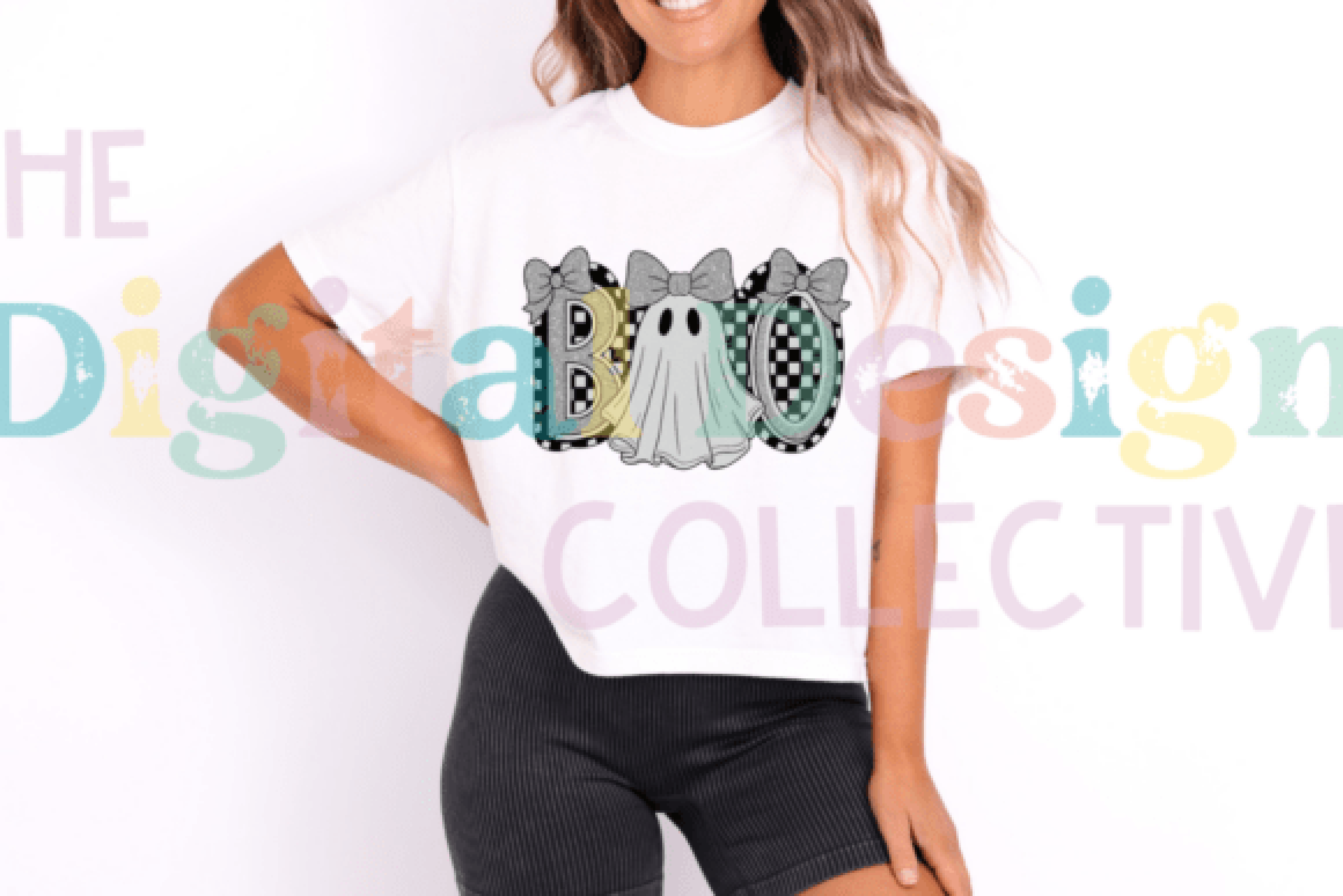 Cute Boo Ghost Coquette Halloween Clipart Bundle