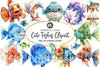 Cute Fishes Clipart Bundle