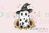 Adorable Ghost Sunflower Halloween Clipart Bundle