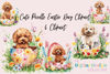 Easter Poodle Clipart Bundle