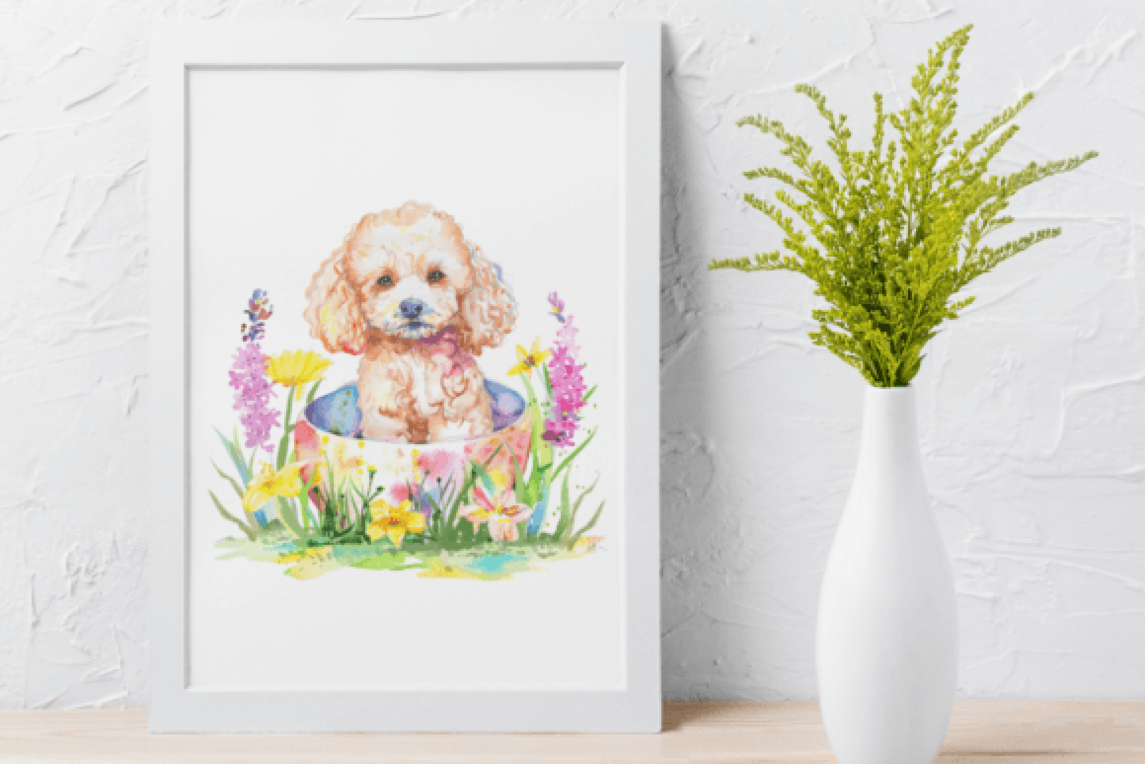 Easter Poodle Clipart Bundle