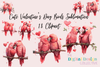 Charming Valentine's Day Birds Clipart Bundle