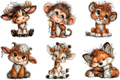 Cute Animals Clipart Bundle - CraftNest - Digital Crafting and Art