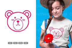 Cute Bear Head Clipart Bundle - CraftNest - Digital Crafting and Art
