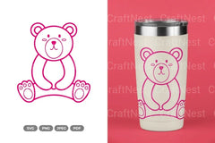 Cute Bear Nursery Doodle Clipart Bundle - CraftNest - Digital Crafting and Art