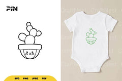 Kawaii Cute Cactus SVG Bundle - CraftNest - Digital Crafting and Art