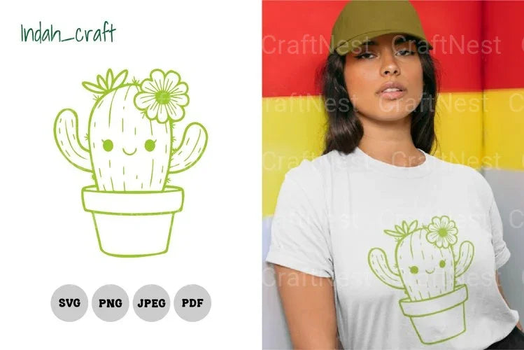 Kawaii Cactus SVG Bundle - CraftNest - Digital Crafting and Art