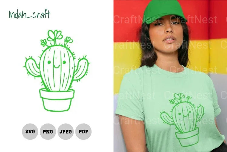 Kawaii Cactus SVG Bundle - CraftNest - Digital Crafting and Art
