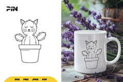 Cute Cat Cactus SVG Bundle - CraftNest - Digital Crafting and Art