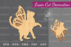 Cute Cat Laser Cut Decoration Clipart Bundle - CraftNest - Digital Crafting and Art
