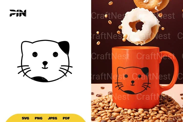 Kawaii Cute Cat SVG Bundle - CraftNest - Digital Crafting and Art