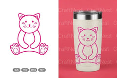 Cute Cat Nursery Doodle Clipart Bundle - CraftNest - Digital Crafting and Art