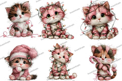 Cute Christmas Cat Clipart Bundle - CraftNest - Digital Crafting and Art