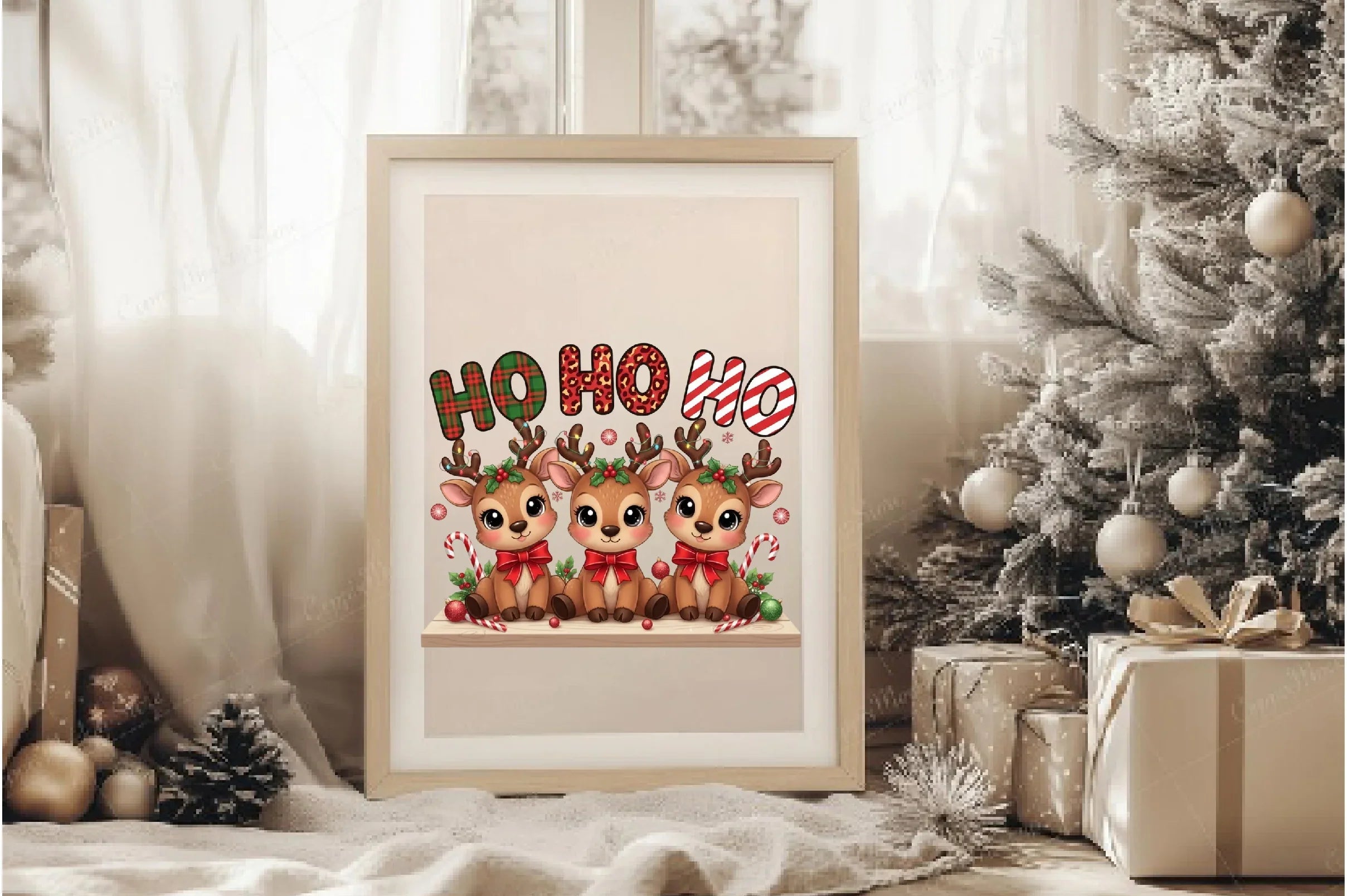 Cute Christmas Reindeer Clipart Bundle - CraftNest - Digital Crafting and Art