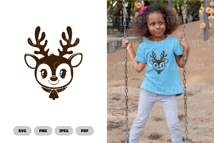 Cute Deer Head SVG Bundle - CraftNest - Digital Crafting and Art