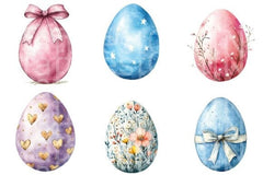 Cute Easter Eggs Clipart Bundle - CraftNest - Digital Crafting and Art