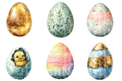 Cute Easter Eggs Clipart Bundle - CraftNest - Digital Crafting and Art