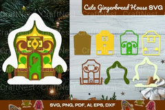 Cute Gingerbread House Clipart Bundle - CraftNest - Digital Crafting and Art